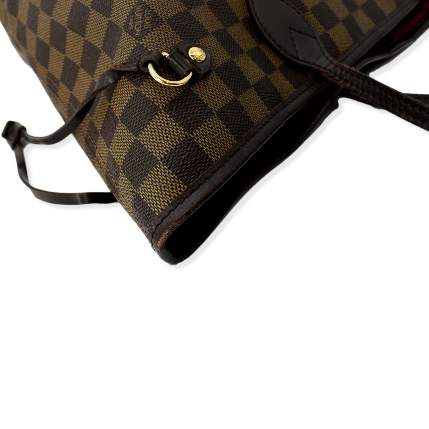 Louis Vuitton Neverfull Mm Brown Damier Ebene Canvas Tote