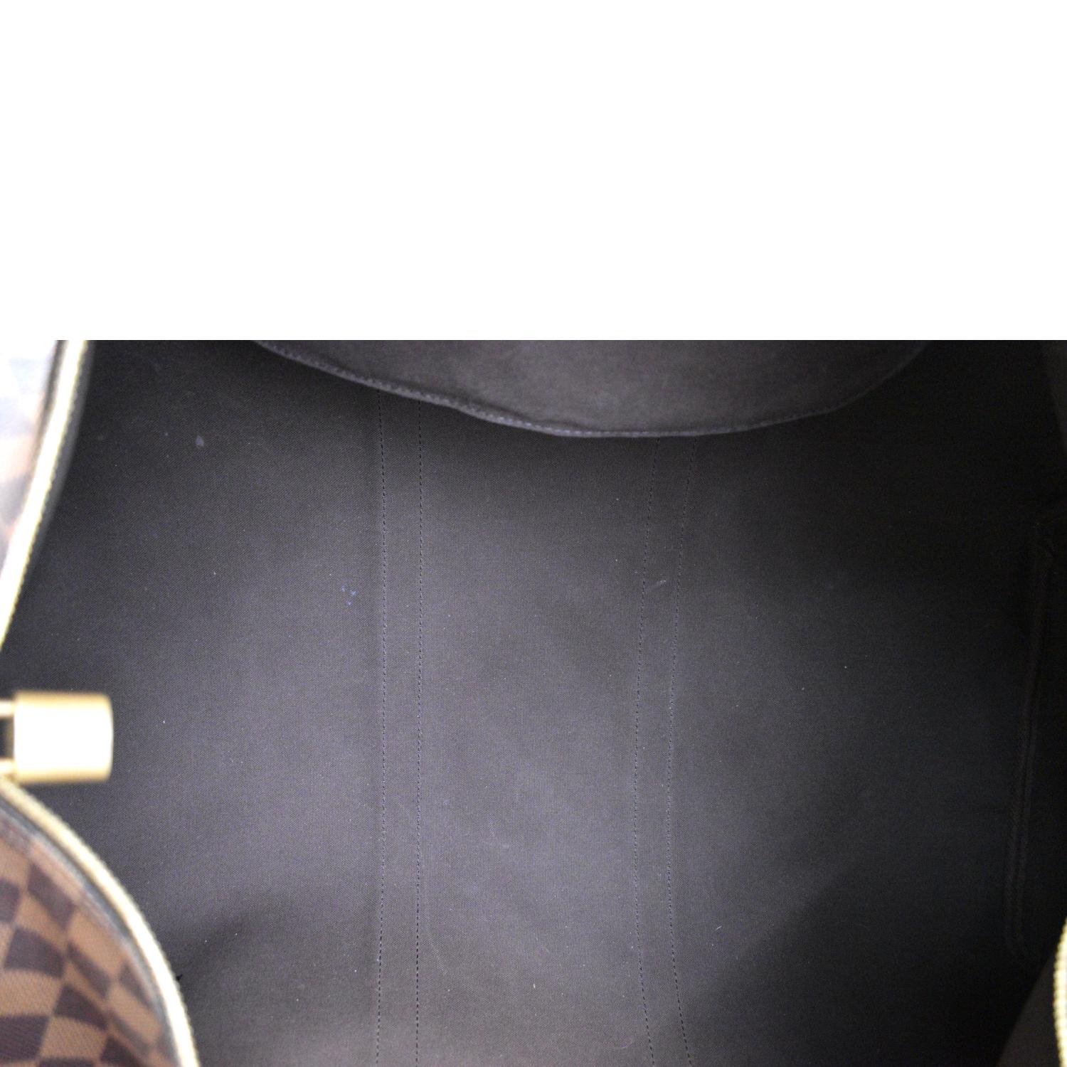 NEW LOUIS VUITTON KEEPALL TRAVEL BAG 55 EBONY DAMIER CANVAS STRAP Brown  Cloth ref.881513 - Joli Closet