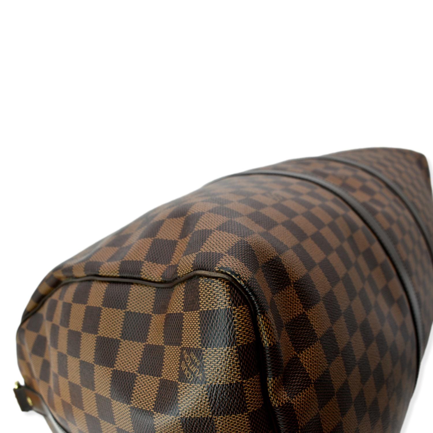 Louis Vuitton Brown Damier Ebene Keepall Bandouliere 55 Cloth ref.781954 -  Joli Closet