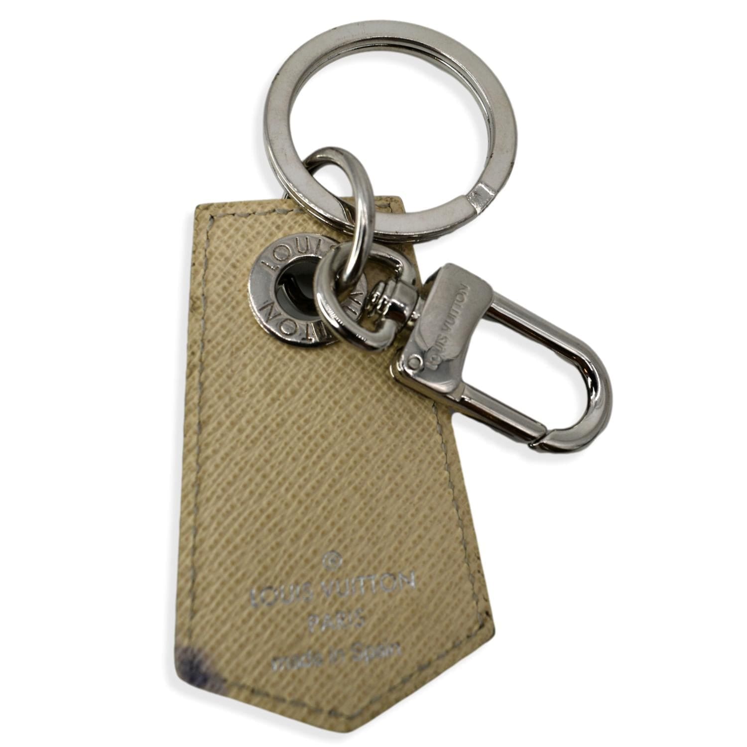 LOUIS VUITTON Louis Vuitton Portocre LV Alps Keychain M63839 Damier  Graphite Canvas Leather Gray Black Multicolor Silver Hardware Key Ring Bag  Charm