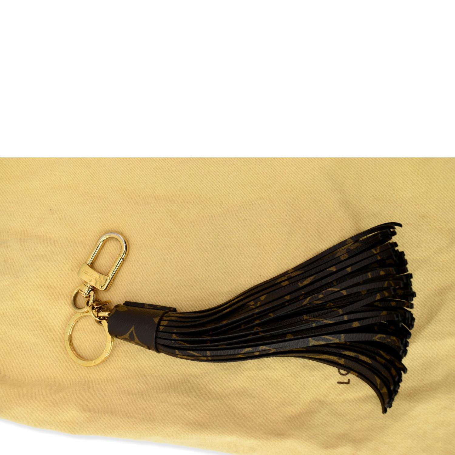 Louis Vuitton Monogram Tassel Bag Charm Black