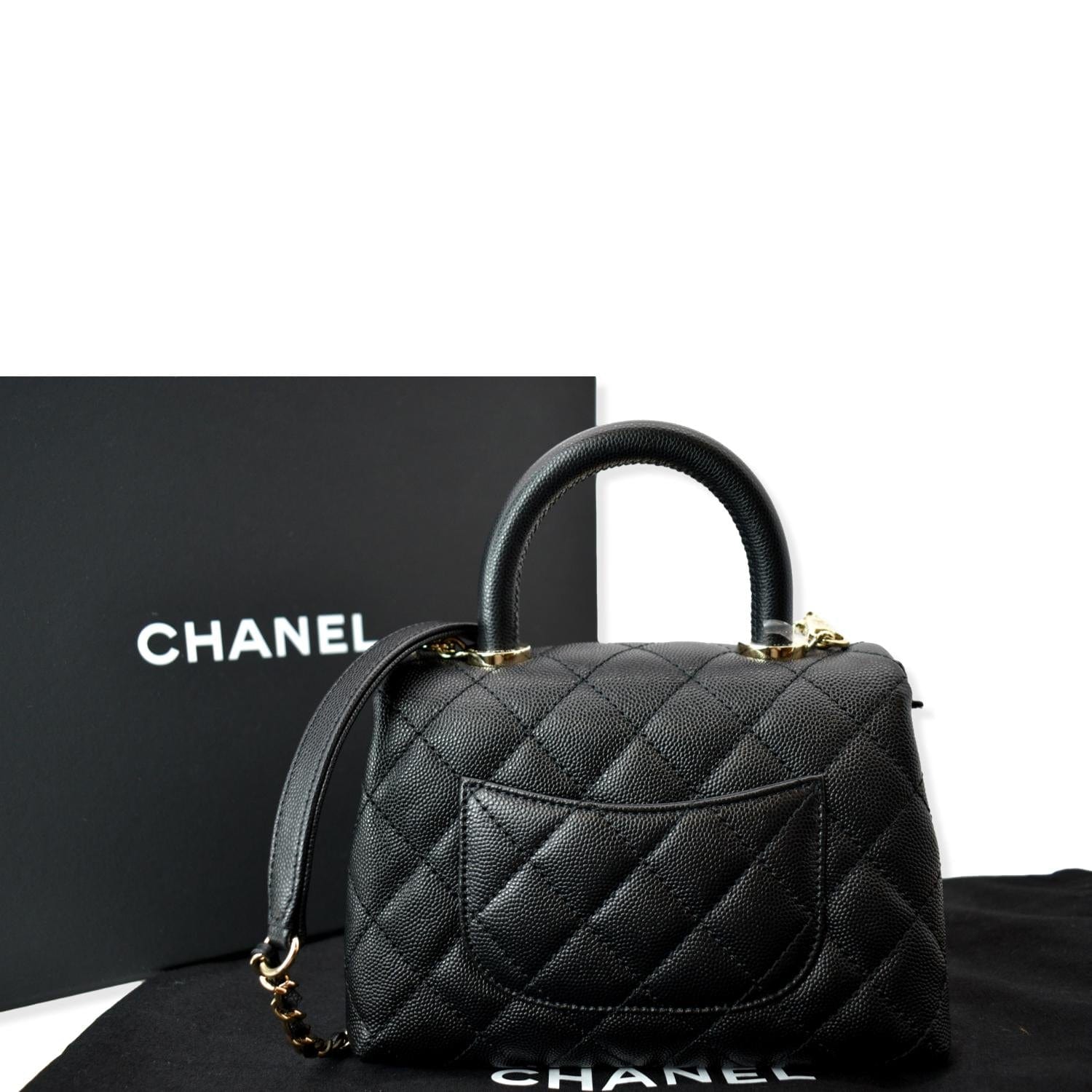 Chanel Mini Top Handle Grey
