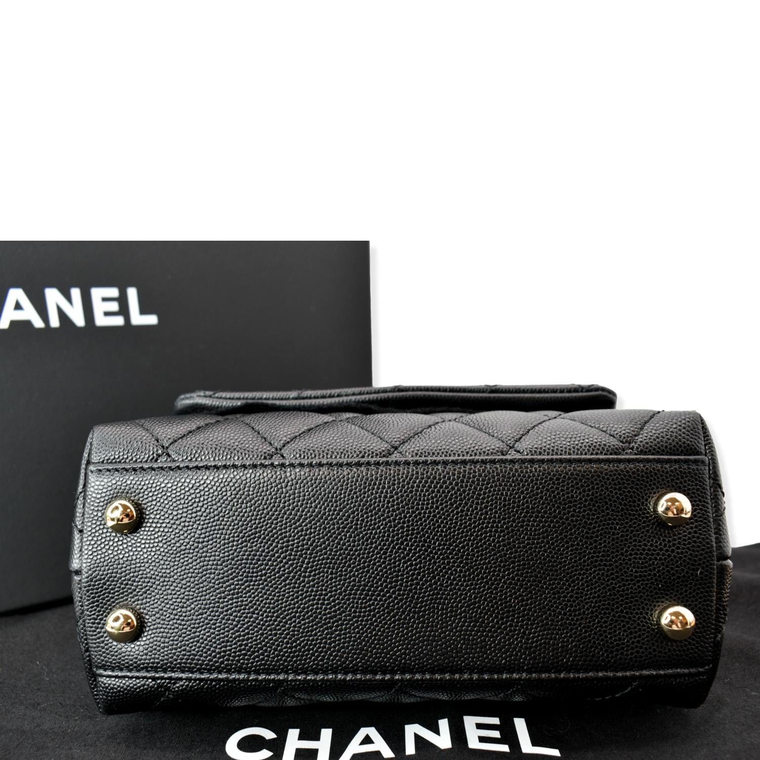 Chanel // 2022 Black Caviar Small Coco Handle Flap Bag – VSP Consignment