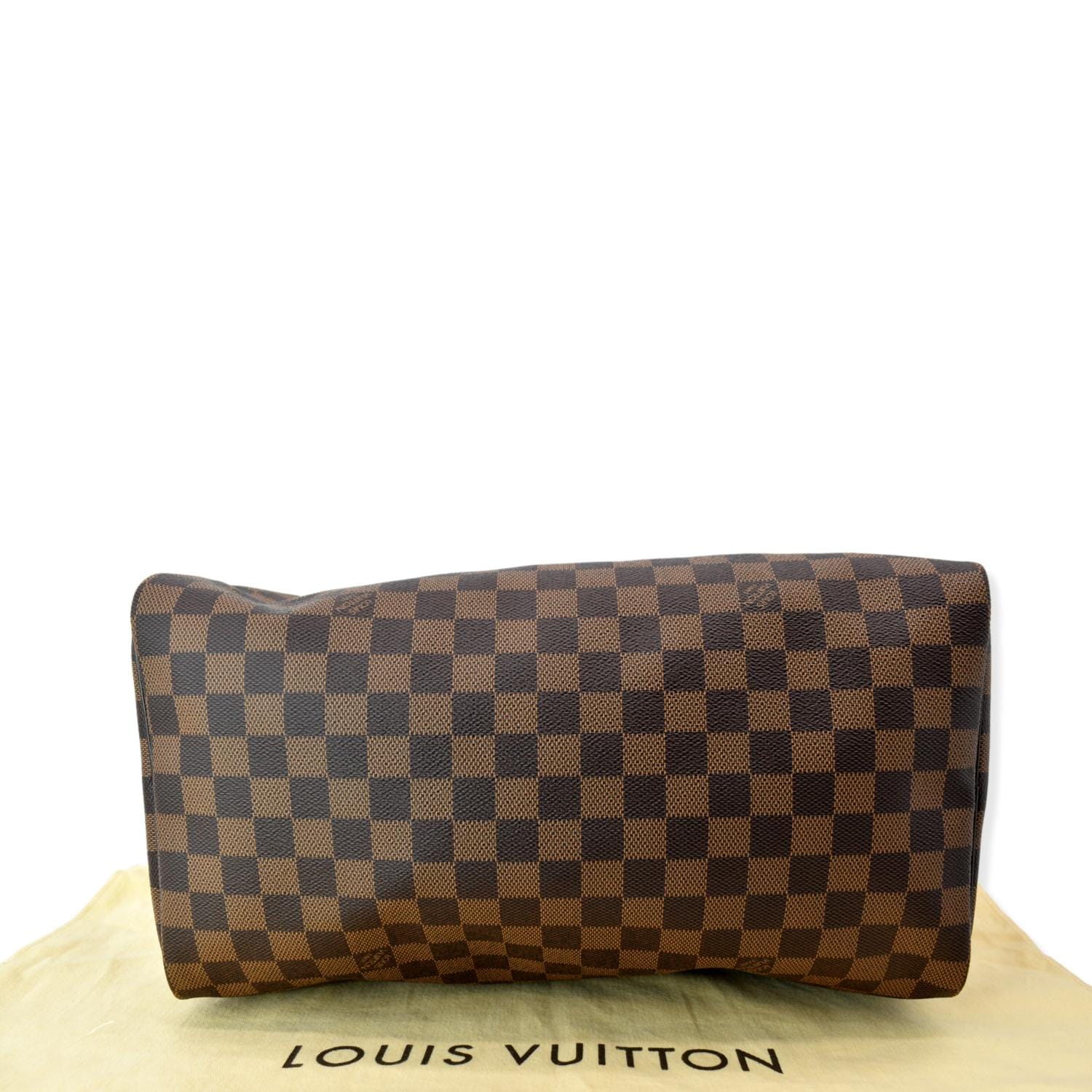 Authentic Louis Vuitton Speedy 35 Damier Ebene Canvas Brown