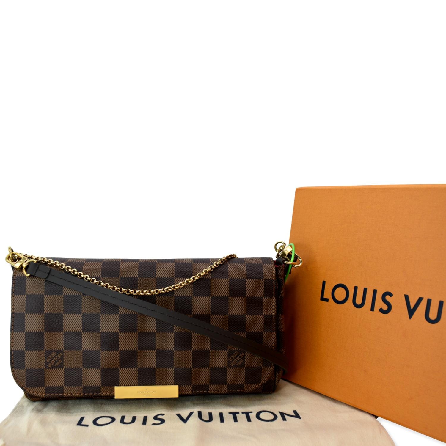 Louis Vuitton Damier Ebene Canvas Favorite MM Bag Louis Vuitton