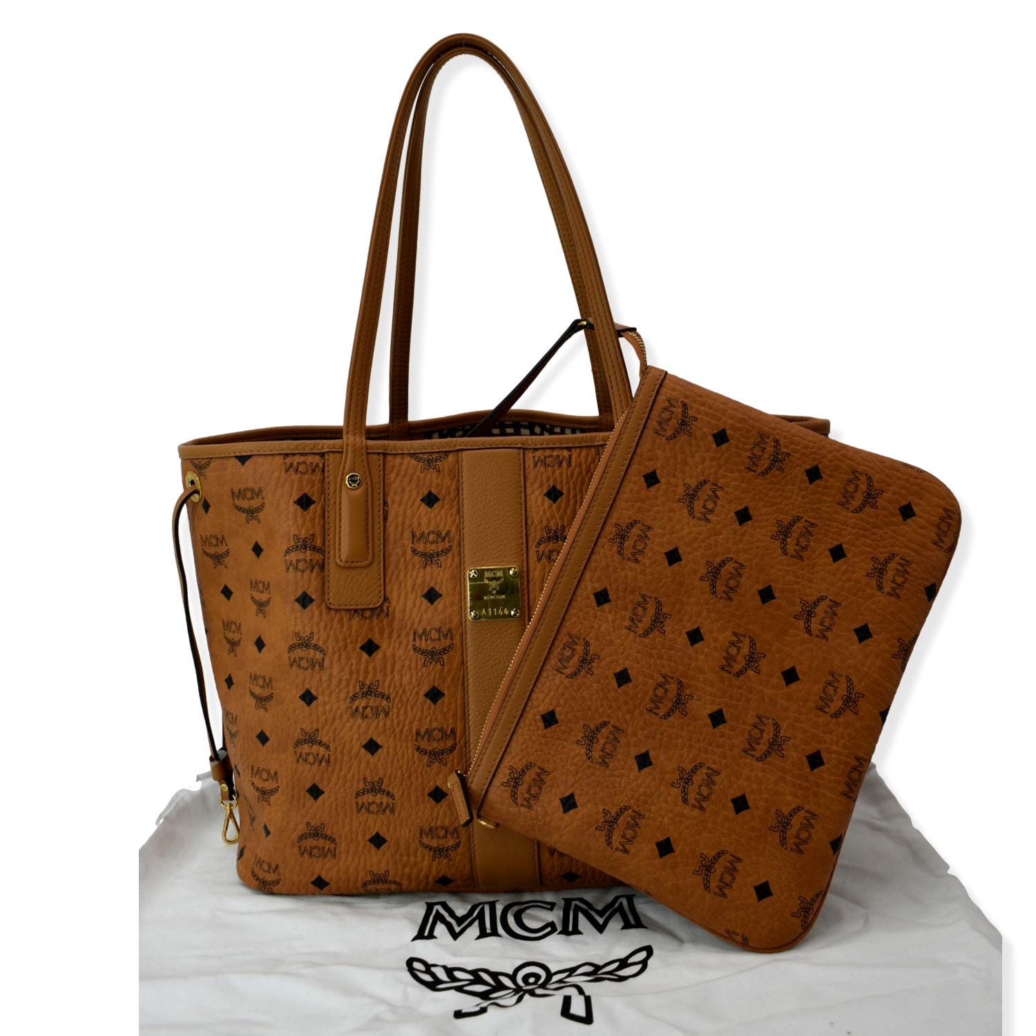 MCM, Bags, New Authentic Mcm Liz Reversible Medium Visetos Tote Bag