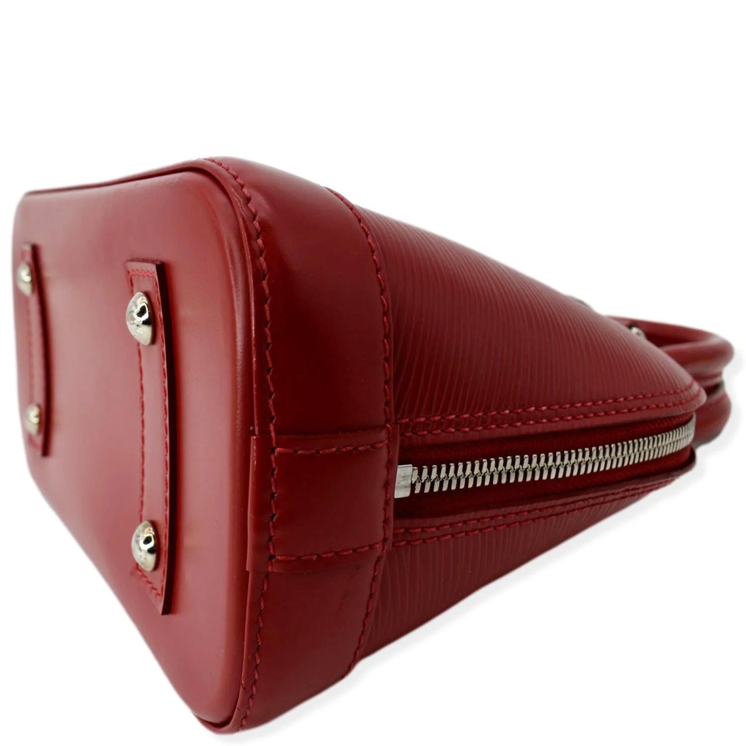 Louis Vuitton Alma Bb Red Monogram Patent Leather Crossbody Bag DOEXZDE 144020009202