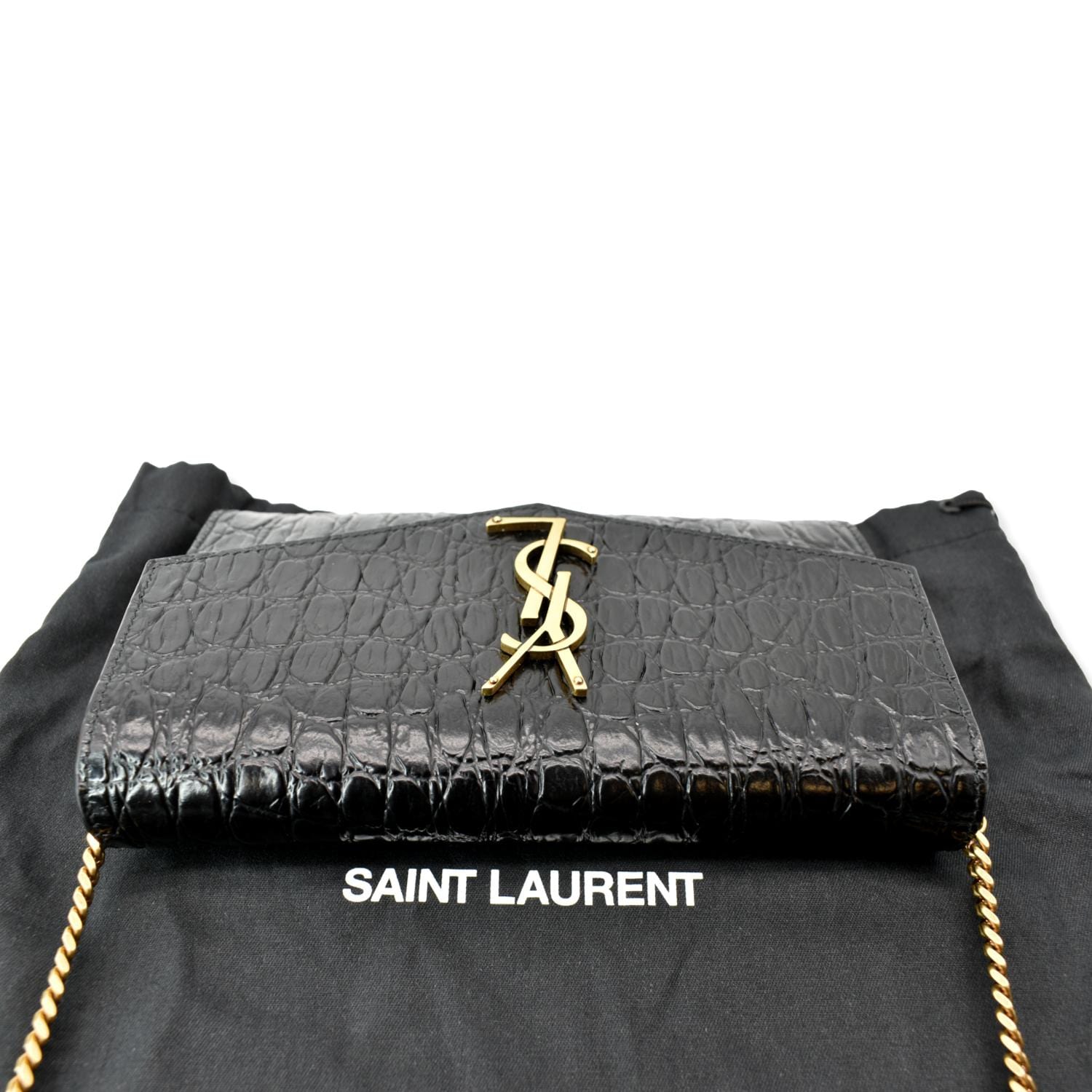 Designer bag Hire - Saint Laurent Uptown Chain Wallet Taupe – Love
