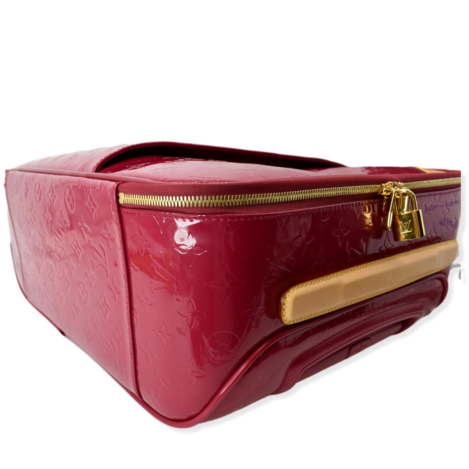 Louis Vuitton Vernis Pegase 45 Carryon Luggage Suitcase Red M91278 POMME  DAMOUR