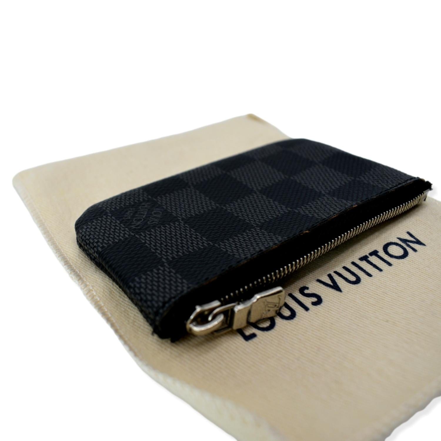 Key - Vuitton - Cles - M62650 – Louis Vuitton Portafoglio bi - Louis - fold  Damier Graphite Brazza Pre - Monogram - Coin - Case - Pochette - owned 2014  Nero 