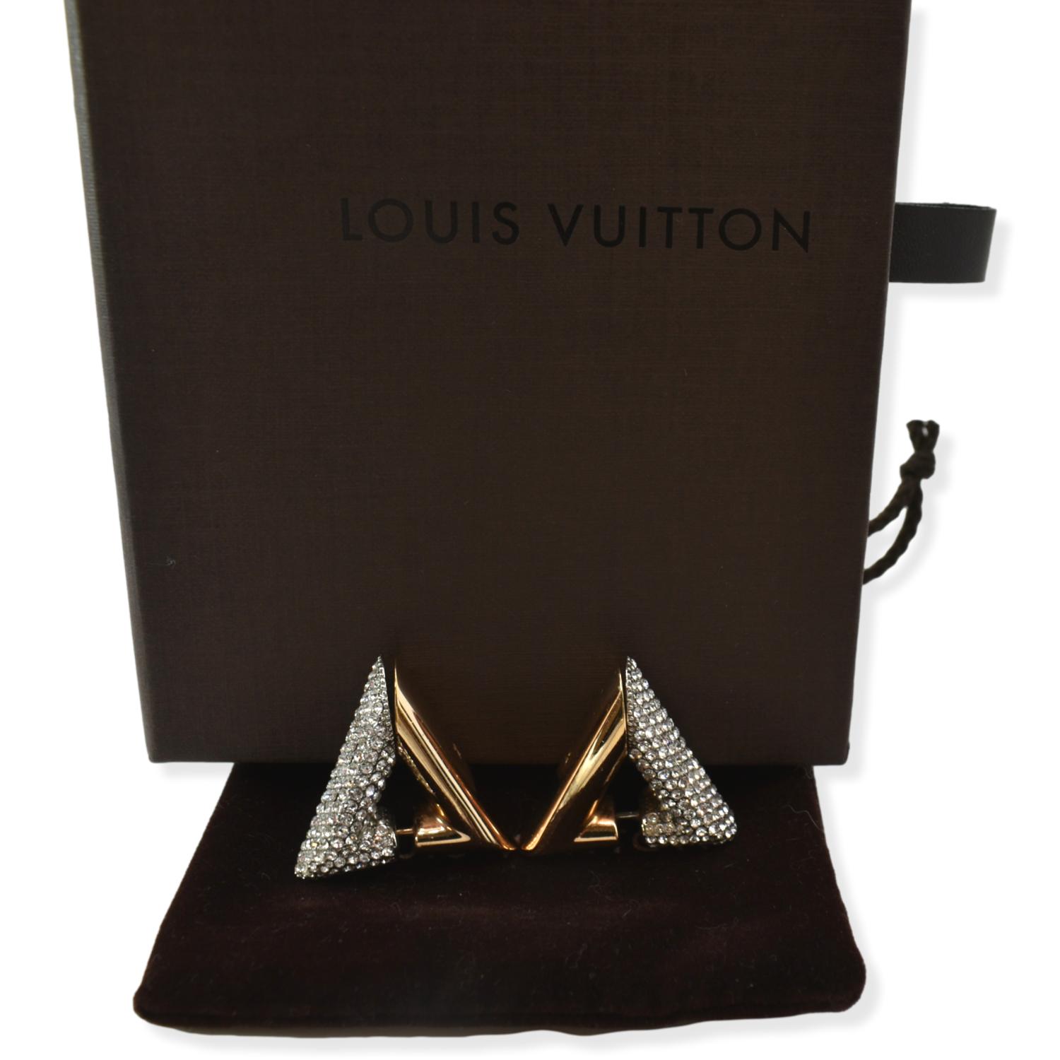 Louis Vuitton Essential V Crystal Pave Earrings  myGemma  Item 117045