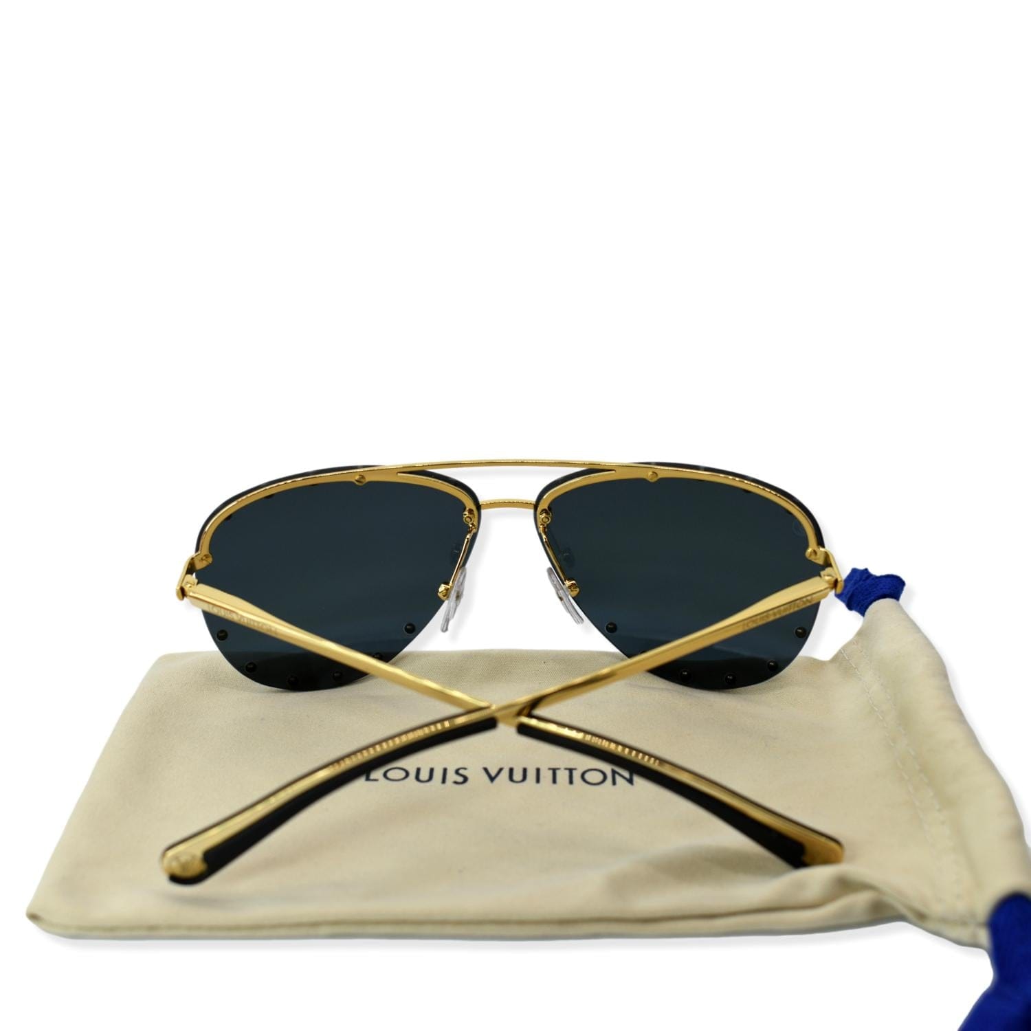 LOUIS VUITTON Monogram The Party Aviator Sunglasses Z0971U Black-US