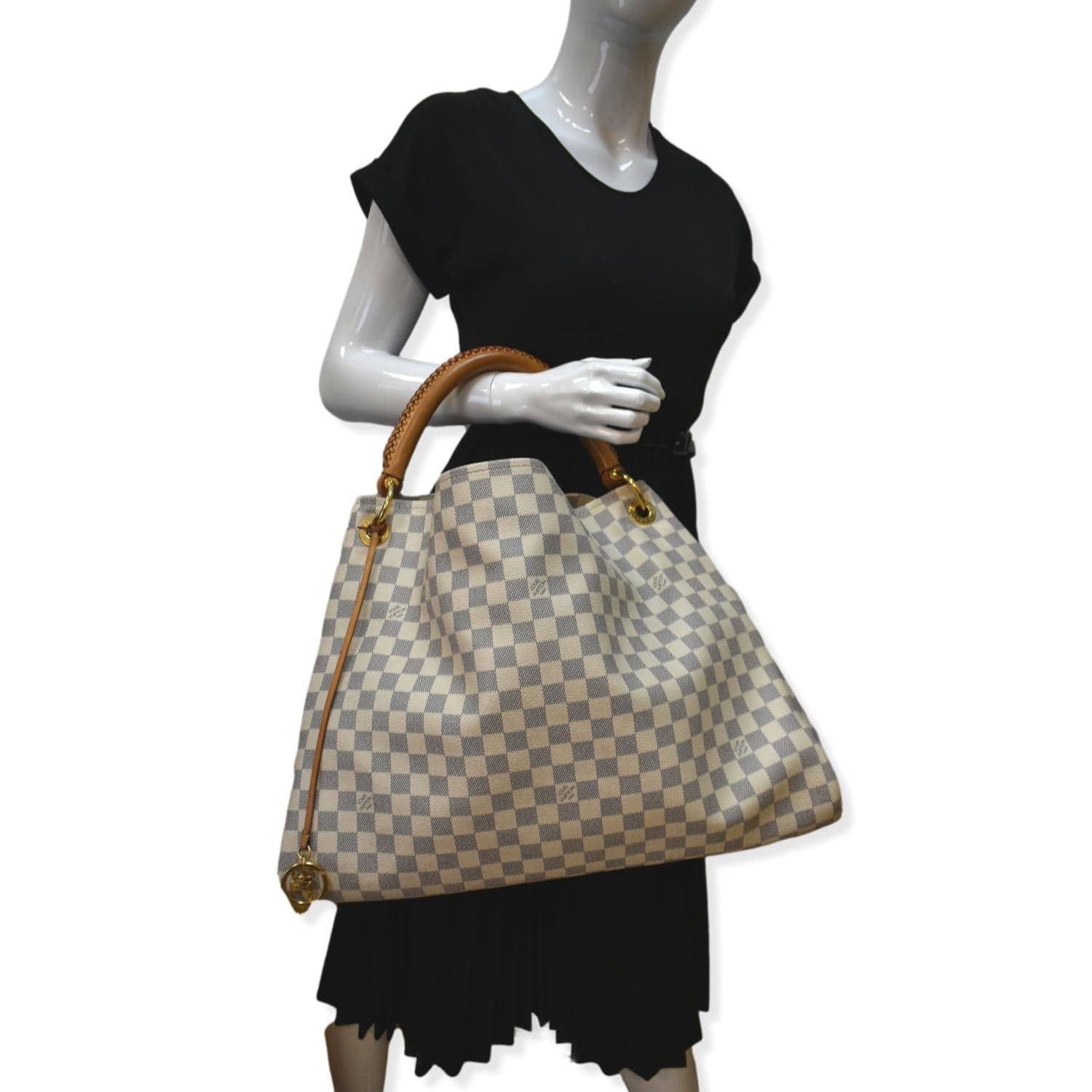 Louis Vuitton Artsy Handbag Damier GM White 531503