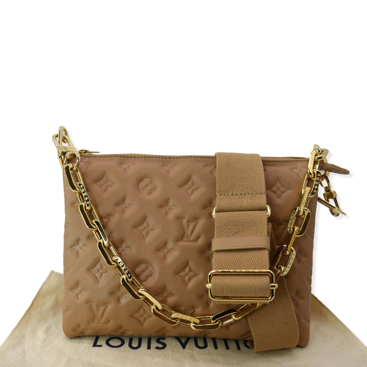 Shop Exclusive: Louis Vuitton Coussin PM Camel Lambskin | Buy Pre-owned Luxury Handbags at REDELUXE