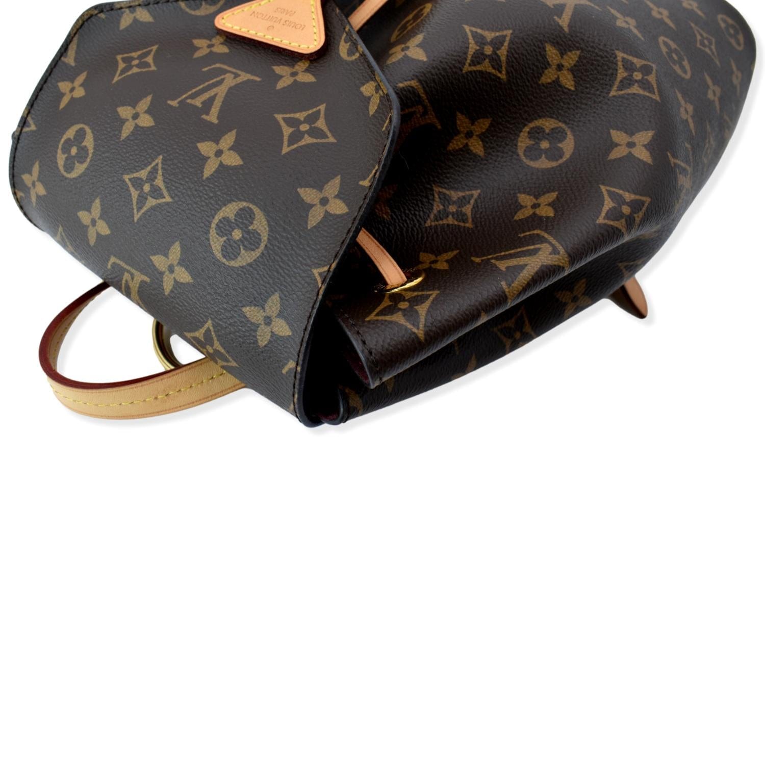 Montsouris cloth backpack Louis Vuitton Brown in Cloth - 36088830