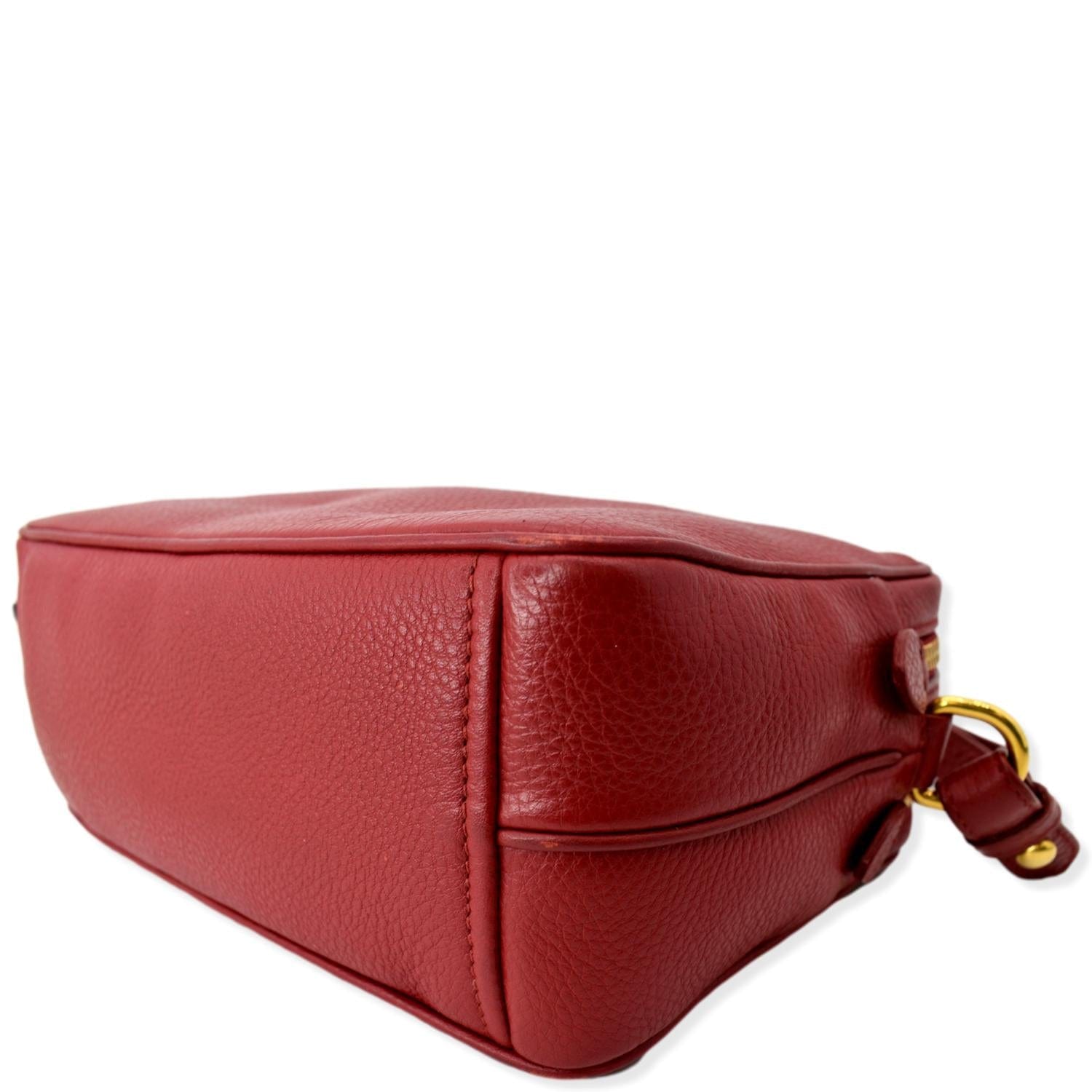 Auth PRADA Plex Fabric Handbag 1BG166 Clear Red Black Canvas Leather Handbag