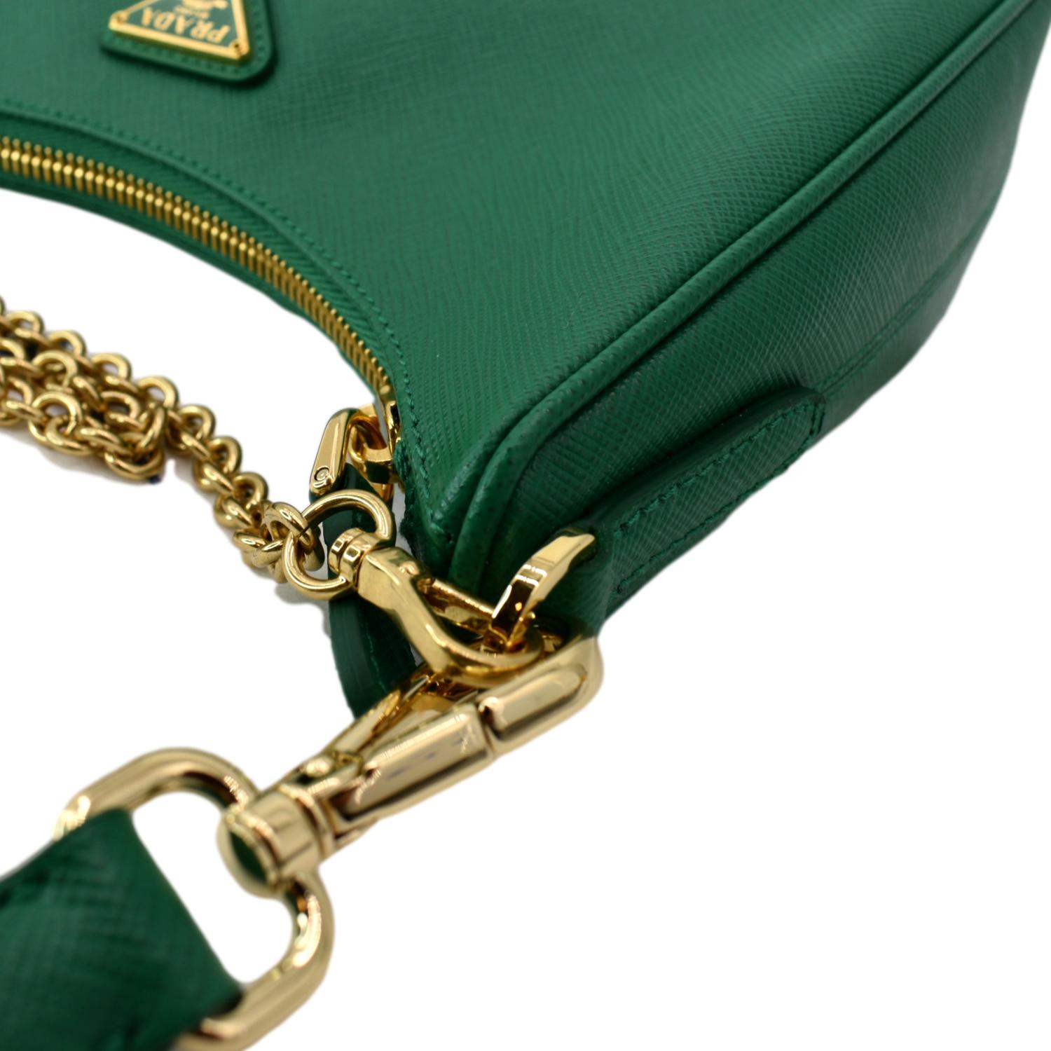 Prada Re-edition 2005 Saffiano Leather Bag in Green