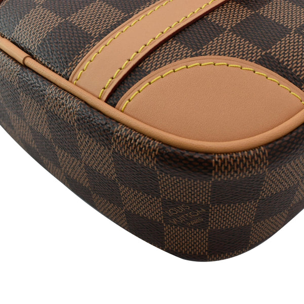 LOUIS VUITTON Valisette Souple BB Damier Ebene Shoulder Bag Brown