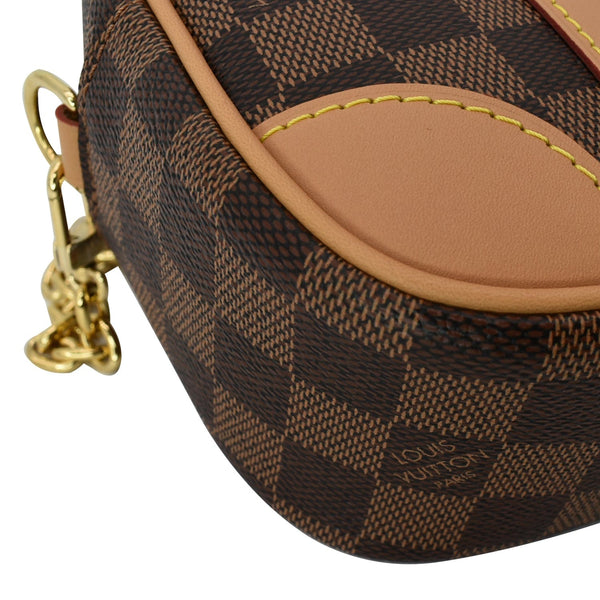 LOUIS VUITTON Valisette Souple BB Damier Ebene Shoulder Bag Brown