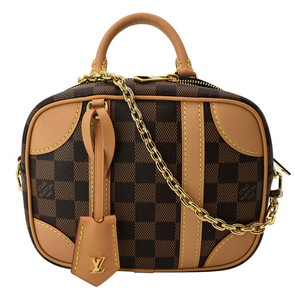 LOUIS VUITTON Valisette Souple BB Damier Ebene Shoulder Bag Brown