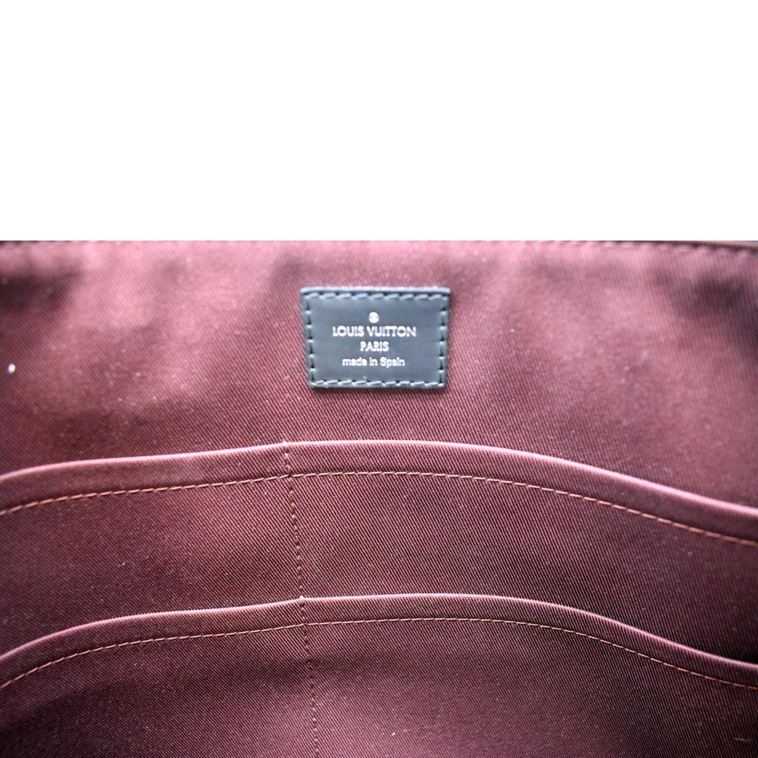 Louis Vuitton Larry Macassar LV Monogram Briefcase Purse Bag