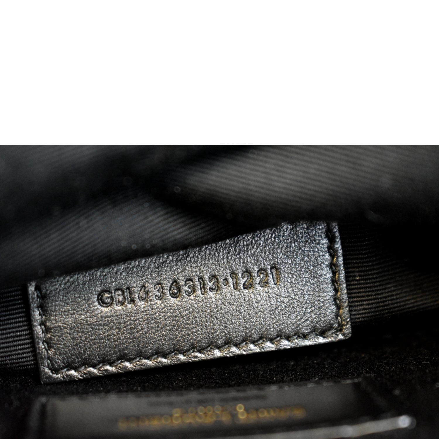 Saint Laurent Black Matelassé Quilted Leather Monogram Bill Pouch Saint  Laurent Paris