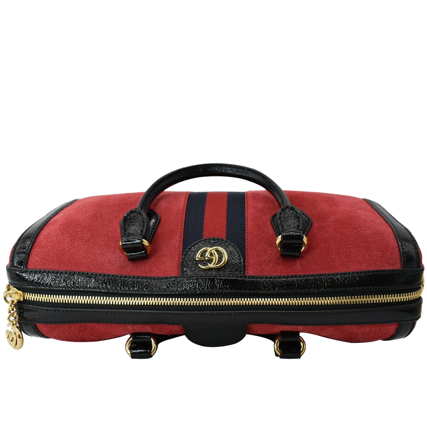  Gucci Guccissima Berry Red Boston Speedy Converible Bag