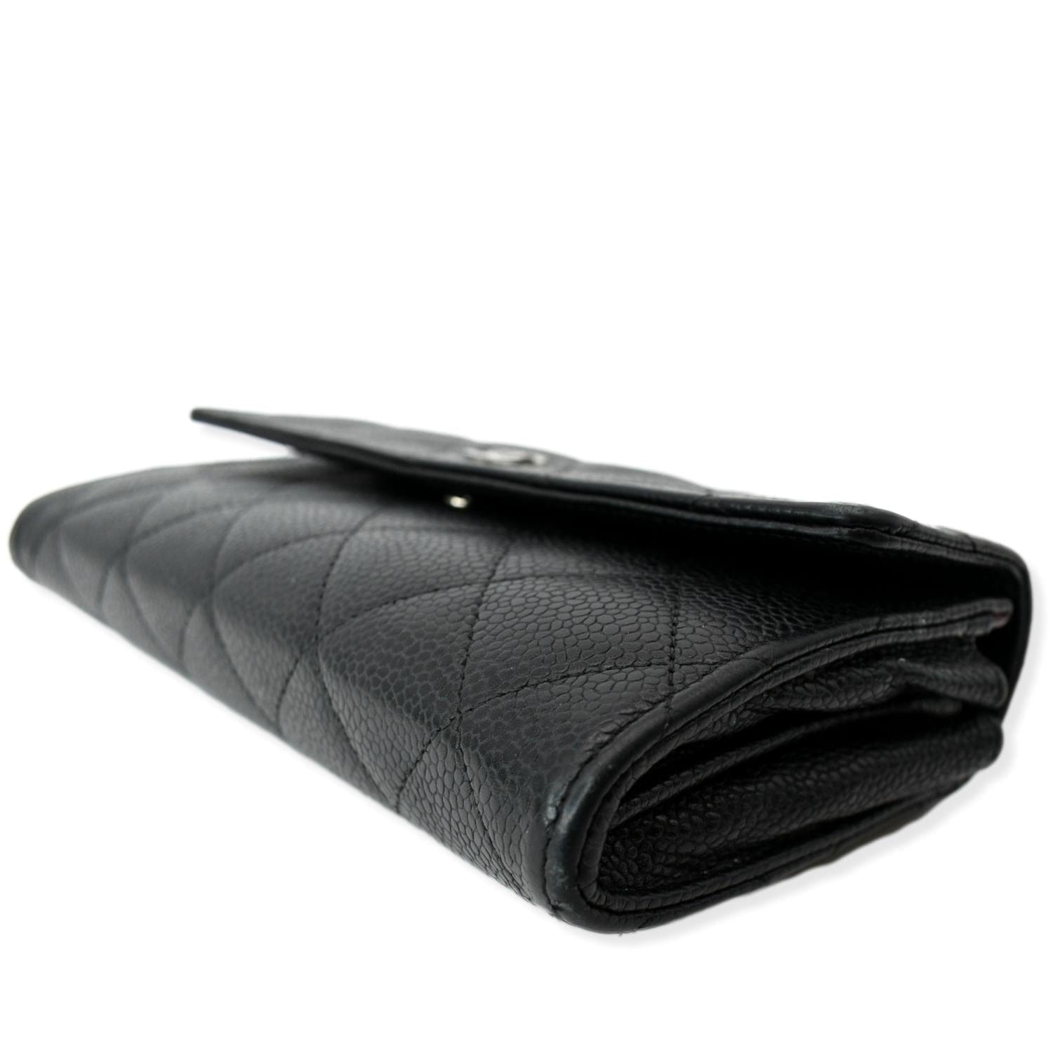 Chanel Classic Long Flap Leather Wallet Black - Shop Now