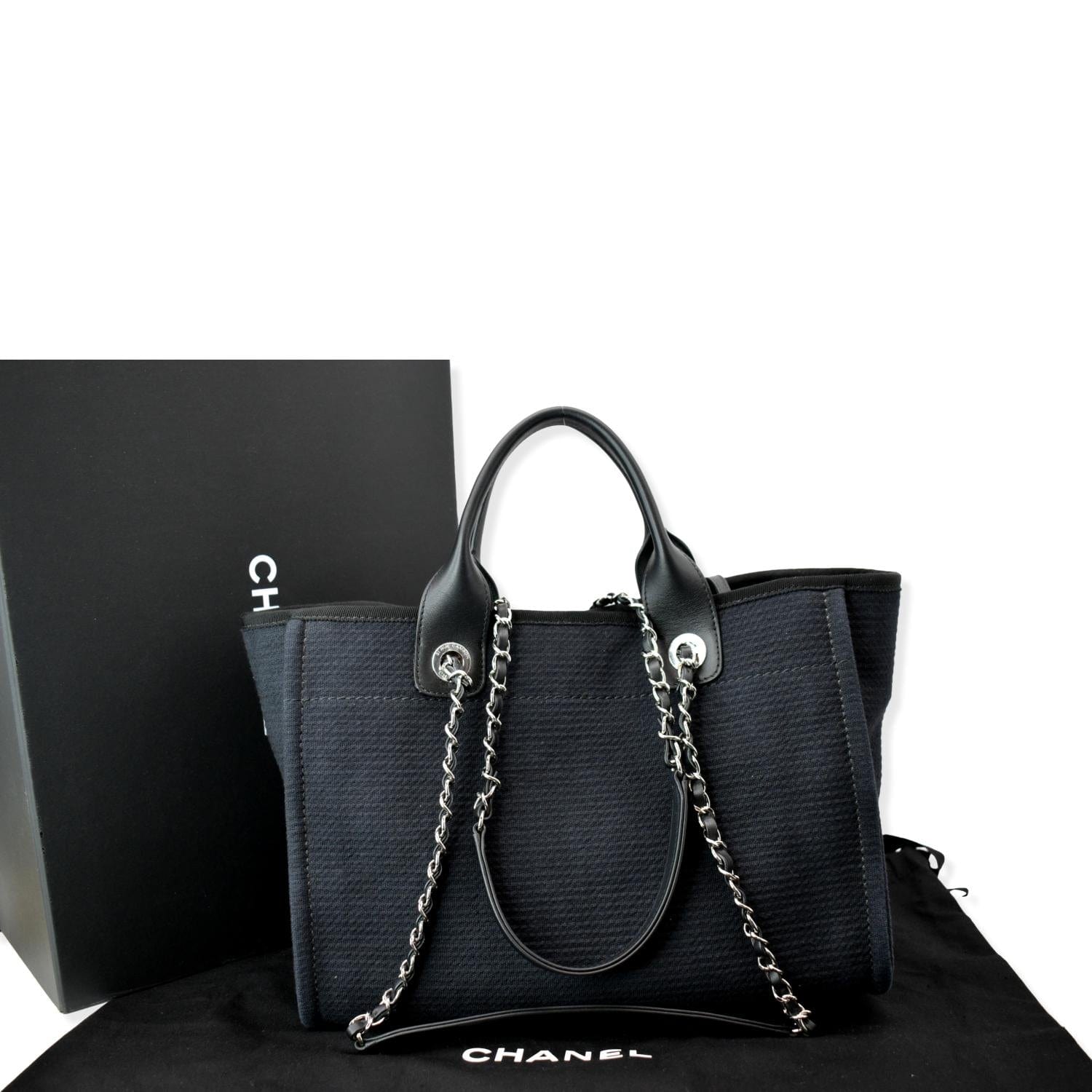 Chanel Black 2023 Large Deauville Shopping Tote