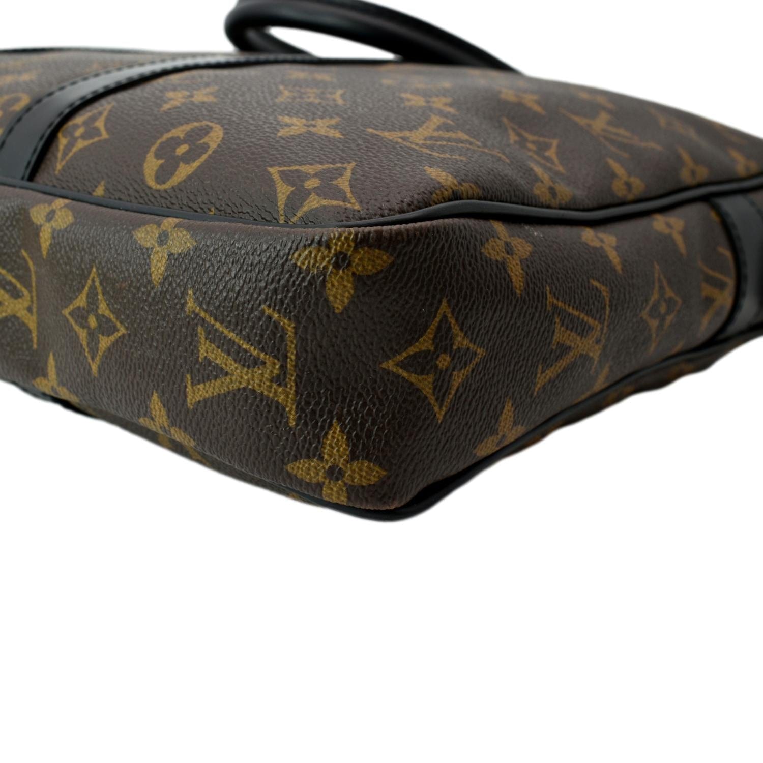 Louis Vuitton Porte Document Poyage Monogram Shoulder Bag Canvas Brown in  2023