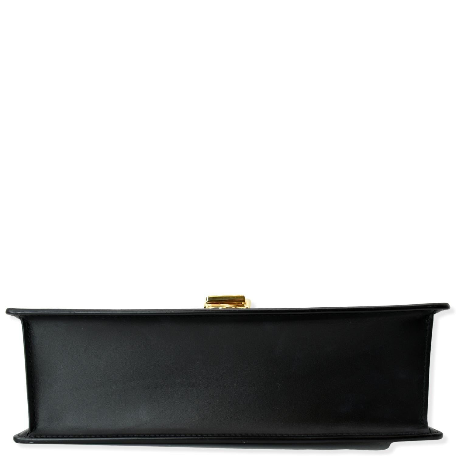Shop GUCCI Sylvie Plain Leather Logo Handbags by Eretico