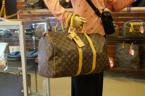 LOUIS VUITTON Monogram Keepall 45 Boston Bag