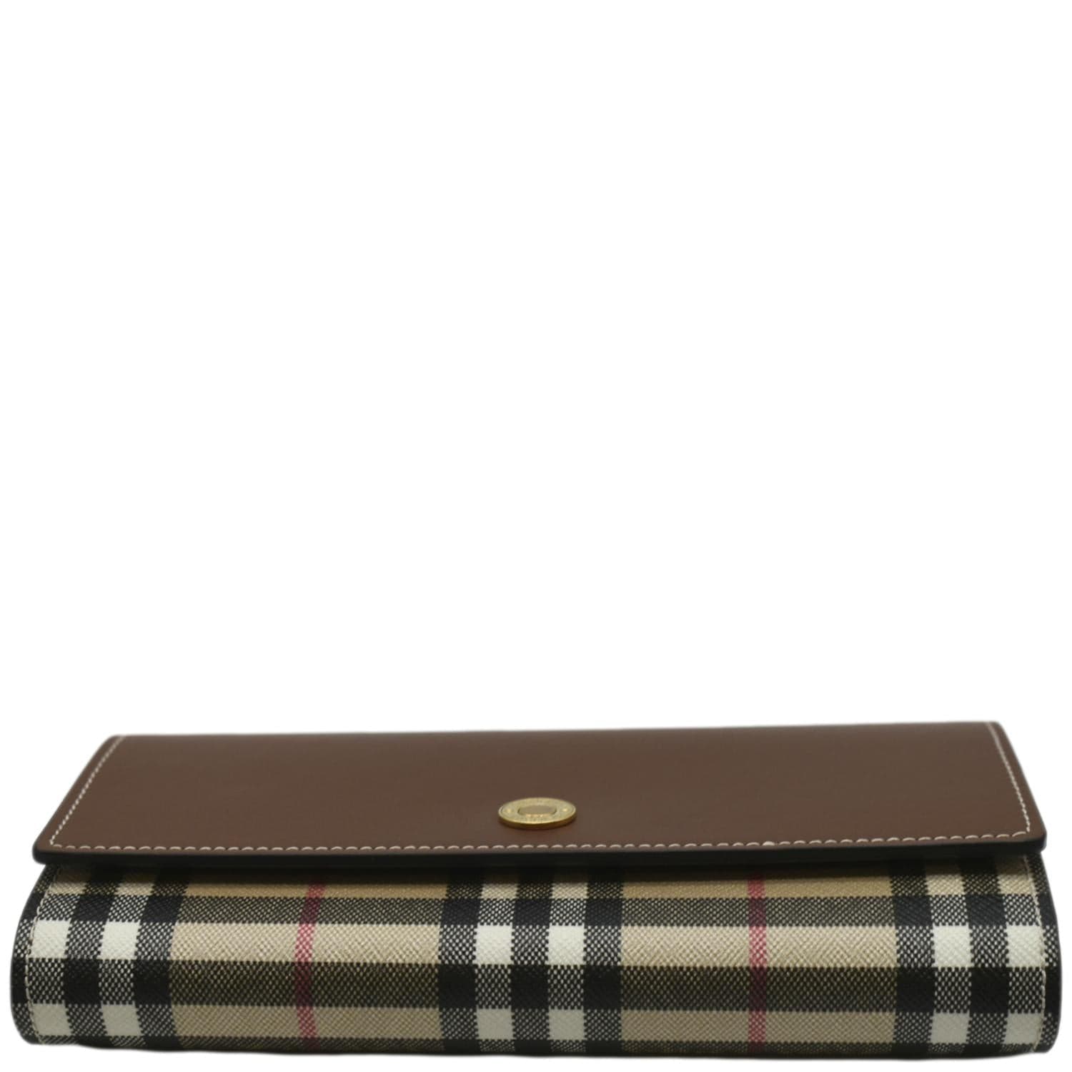 Burberry leather and fabric classic plaid Wallet