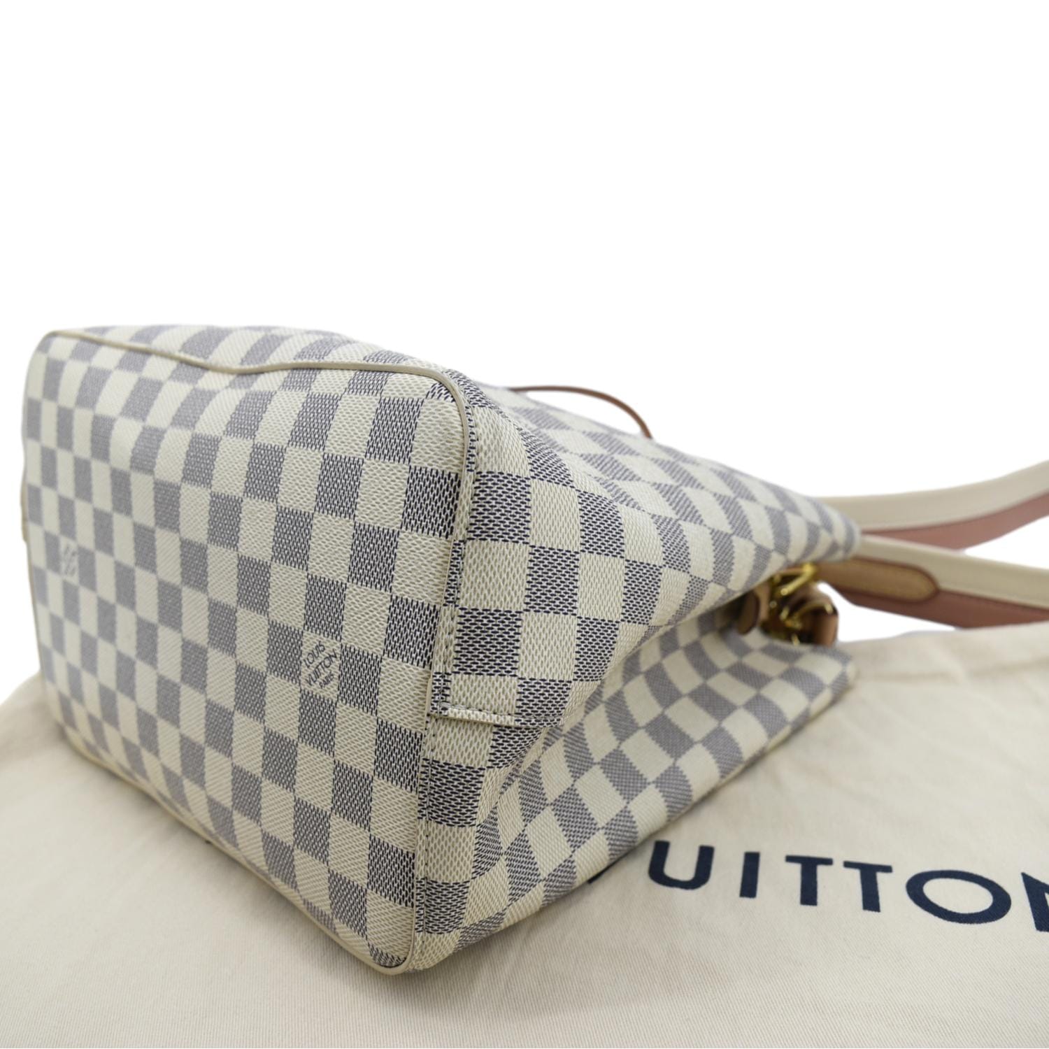 Louis Vuitton, Bags, Louis Vuitton Braided Handle Neonoe Handbag Damier  Mm White