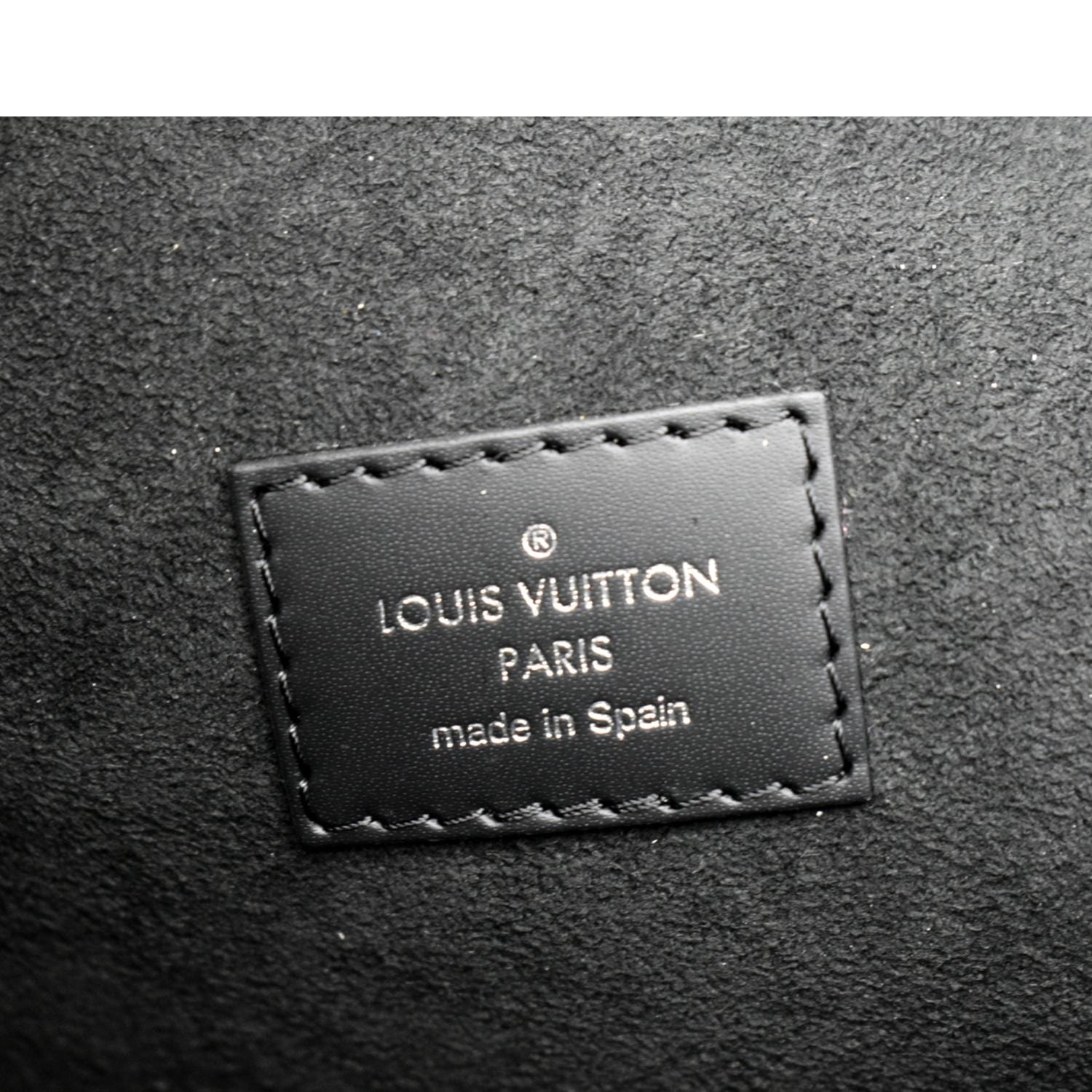 Louis Vuitton Black Calf Leather Rectangular Luggage Tag