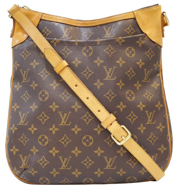 LOUIS VUITTON Monogram Canvas Brown Odeon MM Shoulder Crossbody Bag