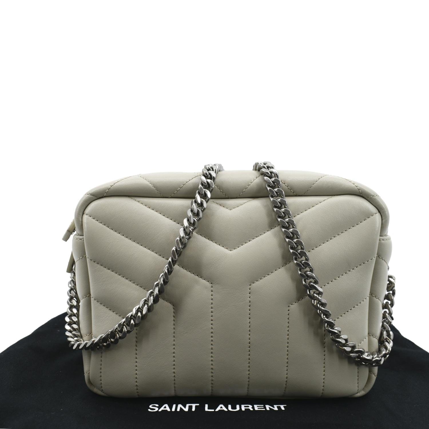 Saint Laurent Loulou Small Shoulder Bag - Grey