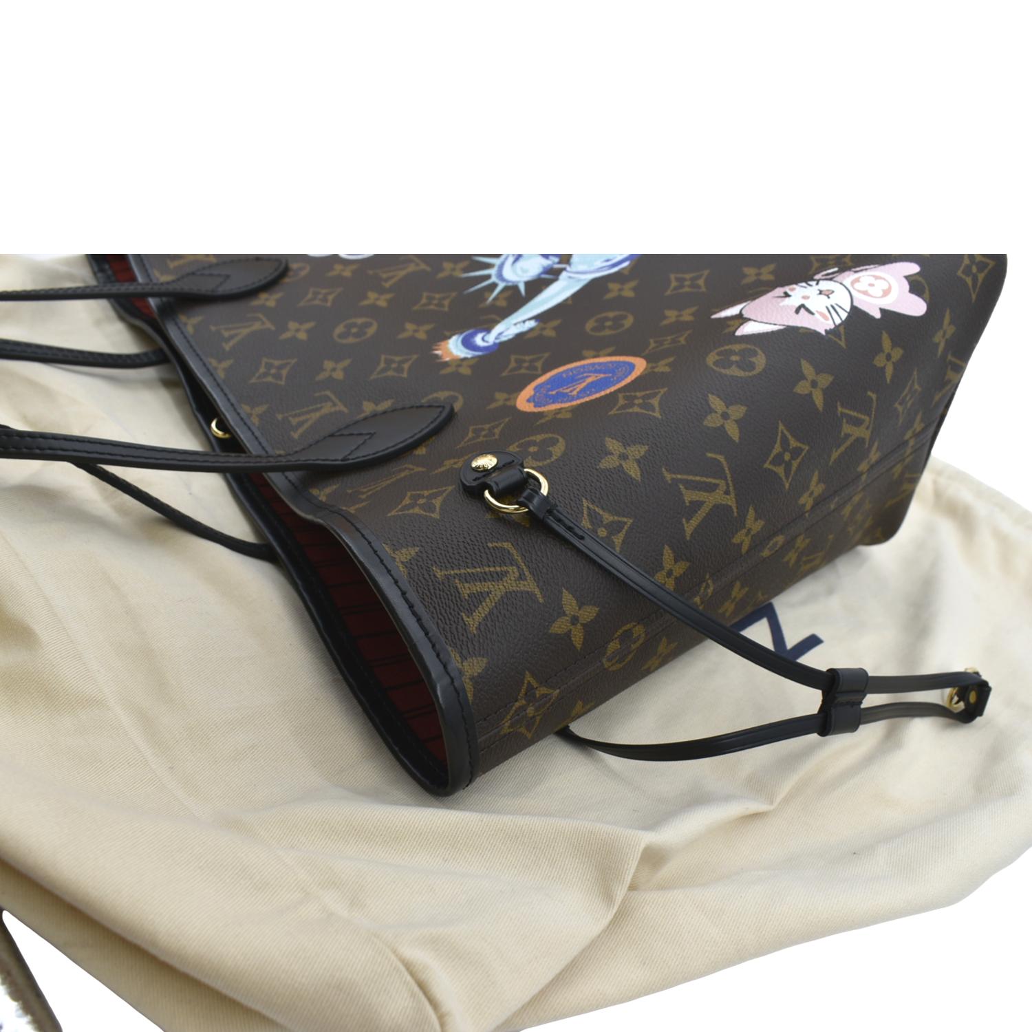 Totes Louis Vuitton Louis Vuitton ~ Lol Monogram Camouflage Neverfull mm Tote Bag M45201 Auth 29024A