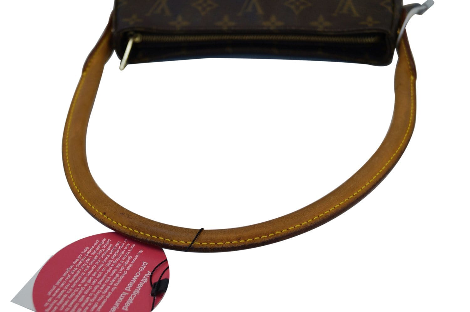 Authenticated Used Louis Vuitton Shoulder Bag Looping Brown