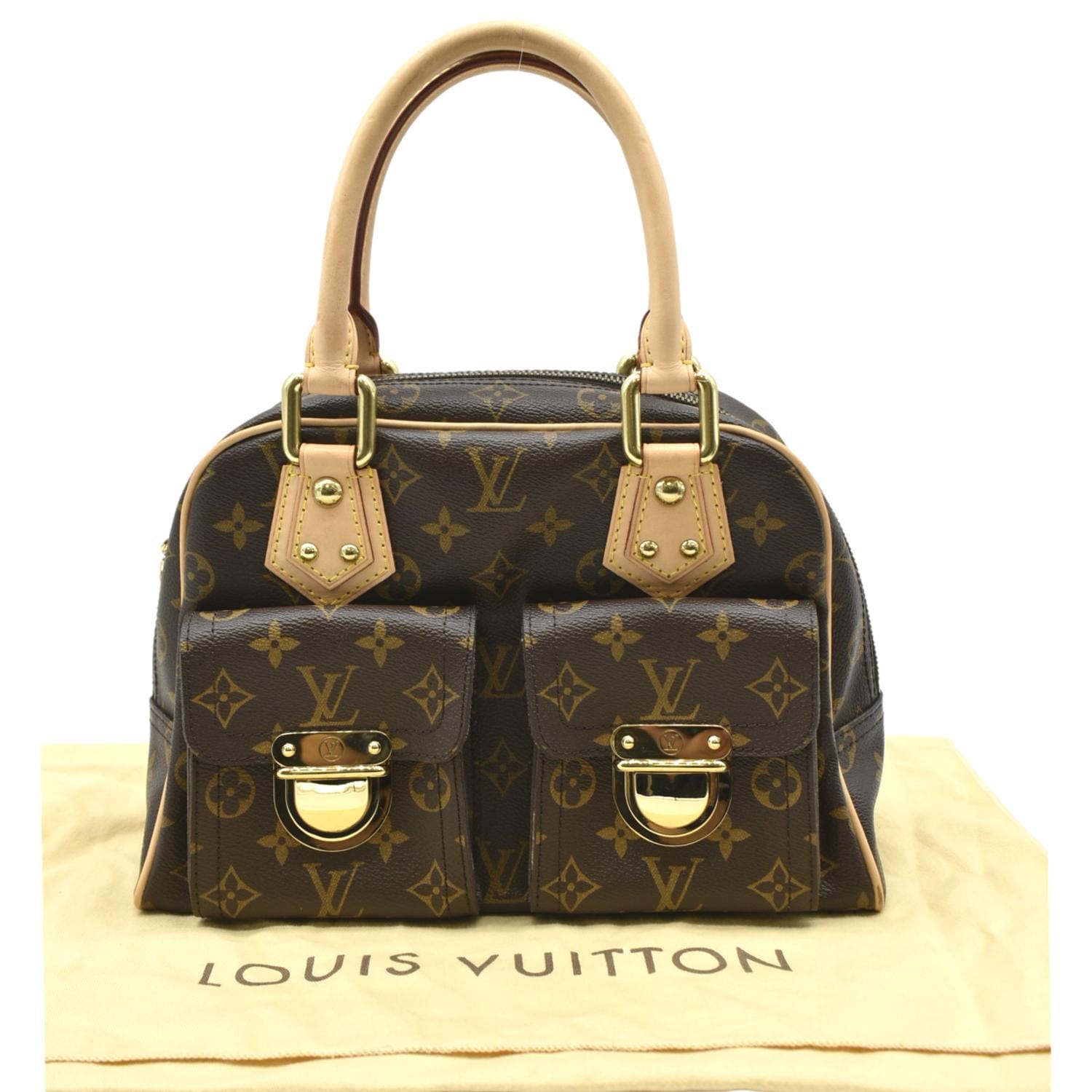 Louis Vuitton Monogram Canvas and Leather Manhattan PM Bag Louis
