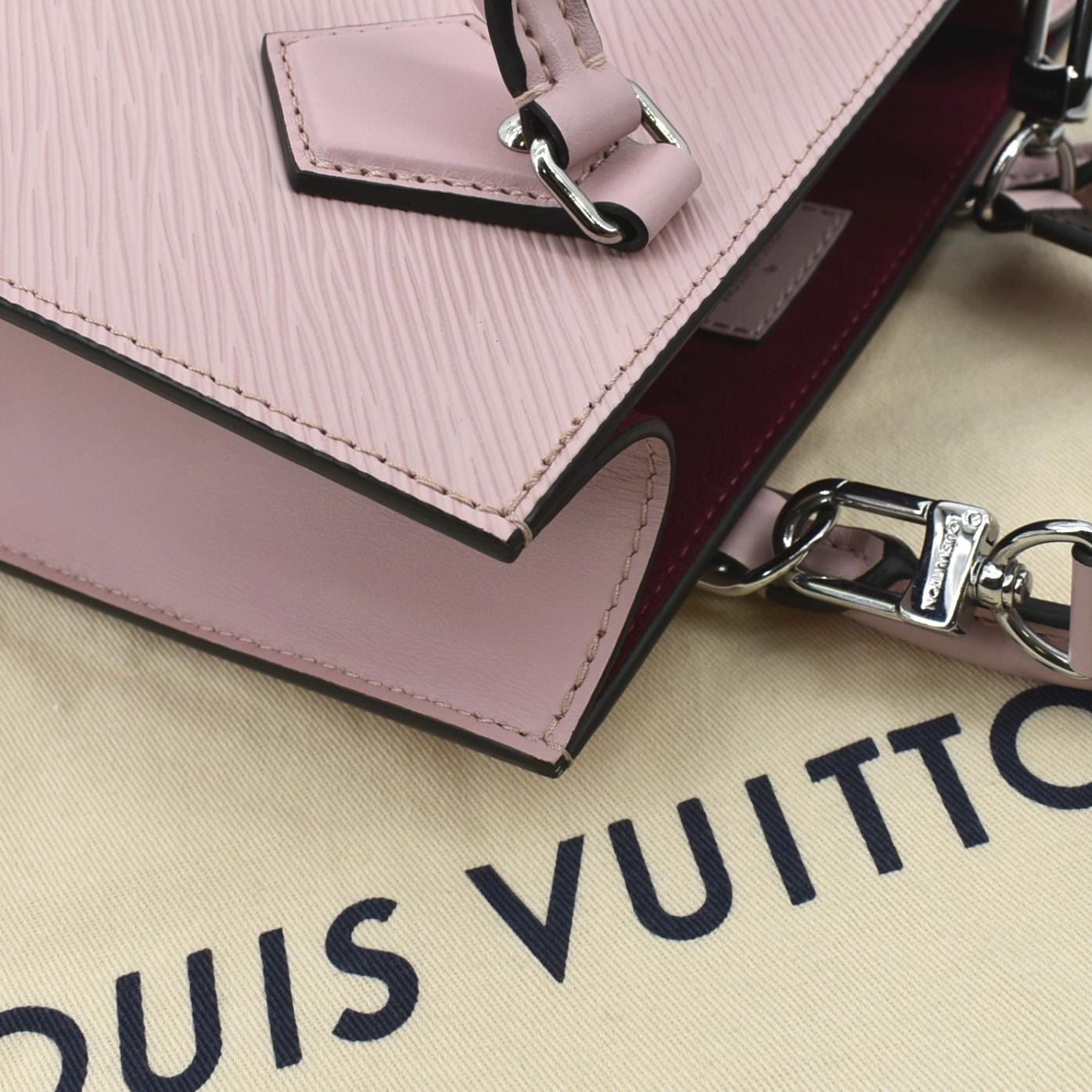 Louis Vuitton Sac Plat BB Rose Ballerina Epi Leather LV Ladies