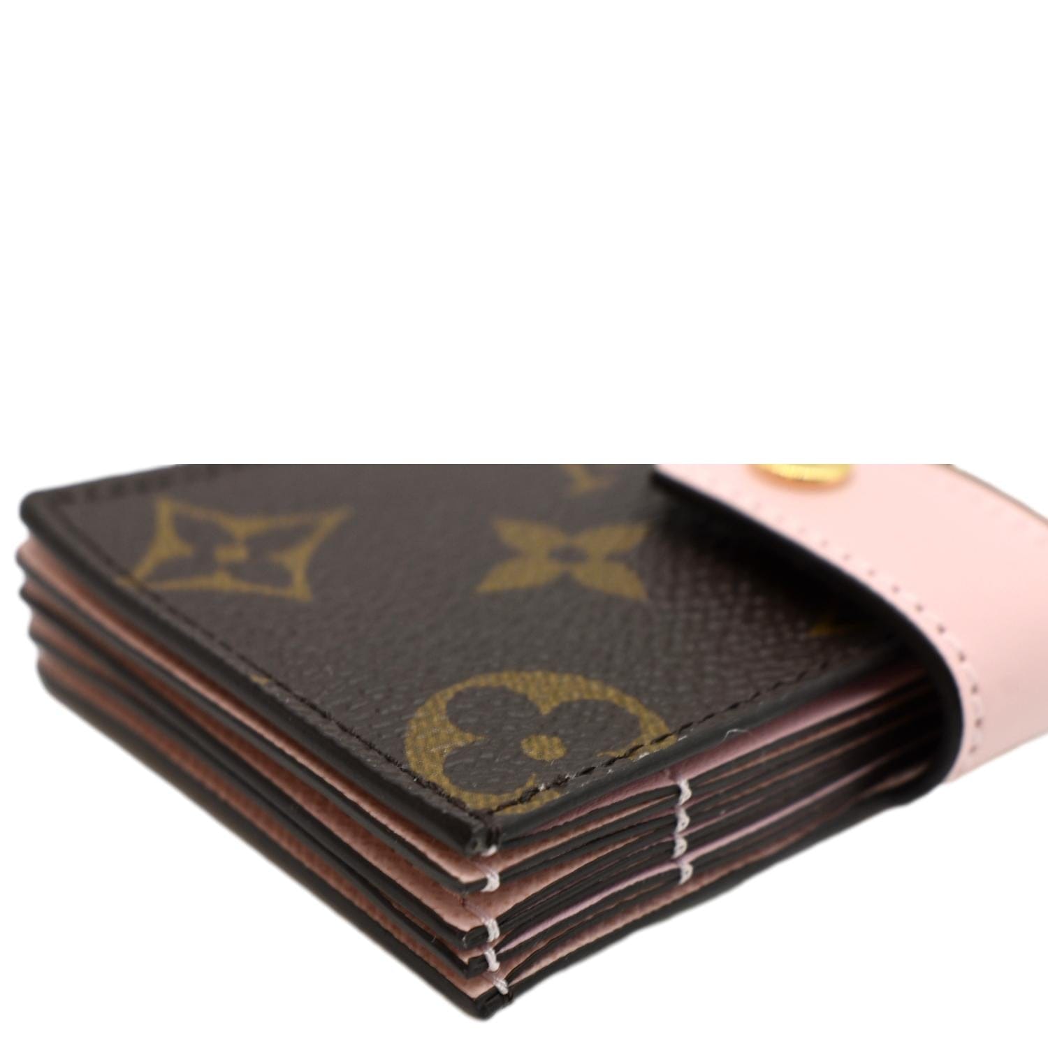 Louis Vuitton Card Holder Monogram Rose Nacre in Toile Canvas/Leather - US