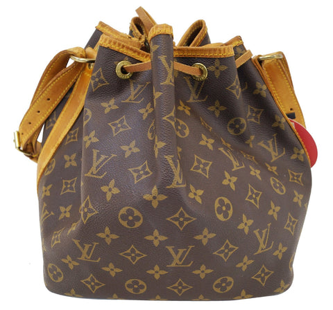 LOUIS VUITTON Monogram Brown Petit Noe Shoulder Bag