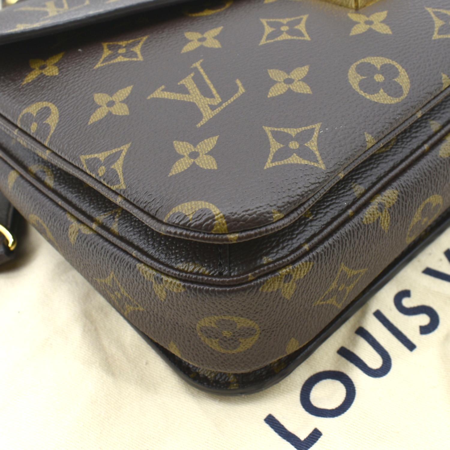 Louis+Vuitton+Pochette+M%C3%A9tis+Shoulder+Bag+Brown+Canvas for sale online