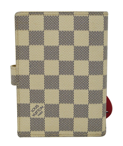 LOUIS VUITTON Damier Azur Agenda PM Day Planner Cover