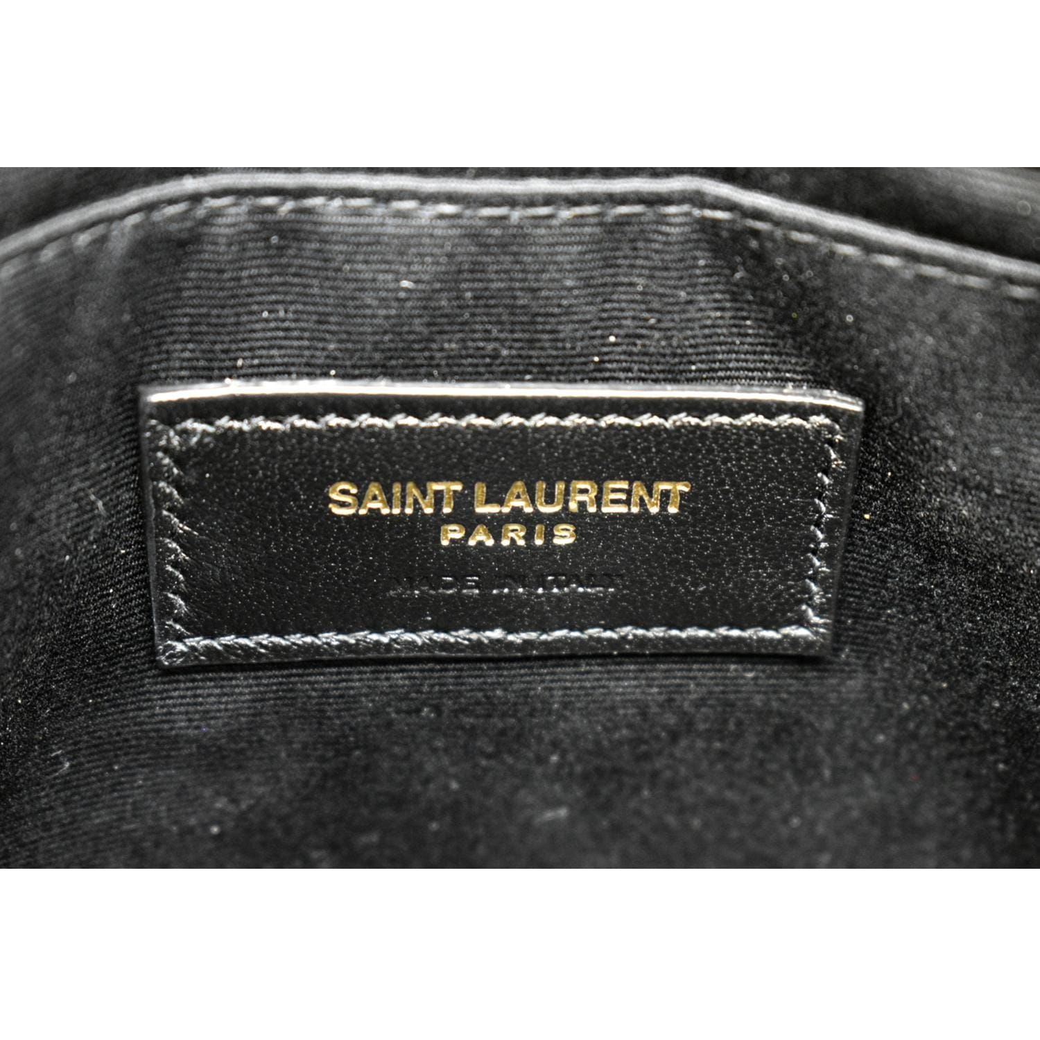 Yves Saint Laurent Monogram Leather Pouch