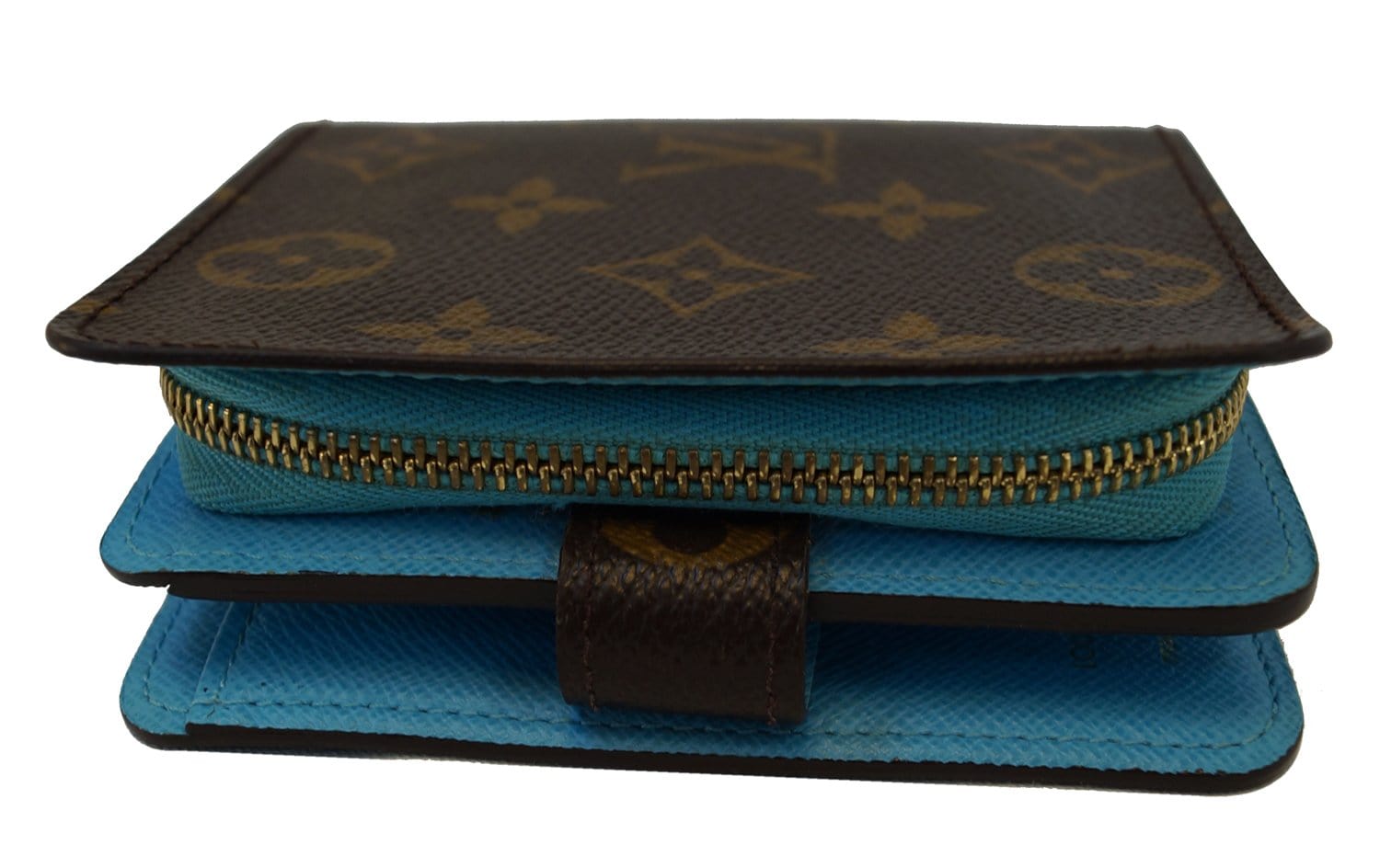 Louis Vuitton, Bags, Louis Vuitton Monogram Wallet Rare Blue Color