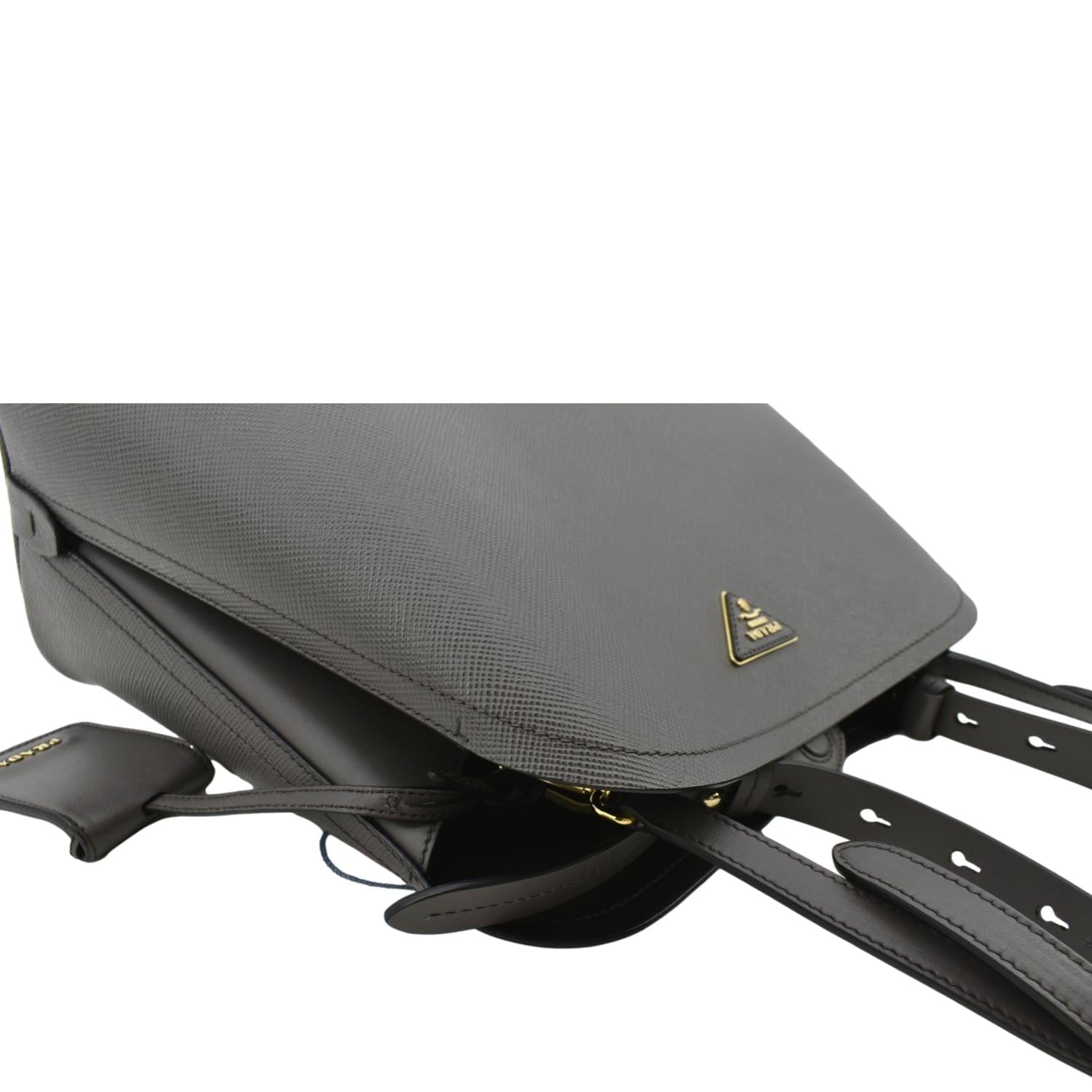 PRADA: Matinée handbag in saffiano leather - Black