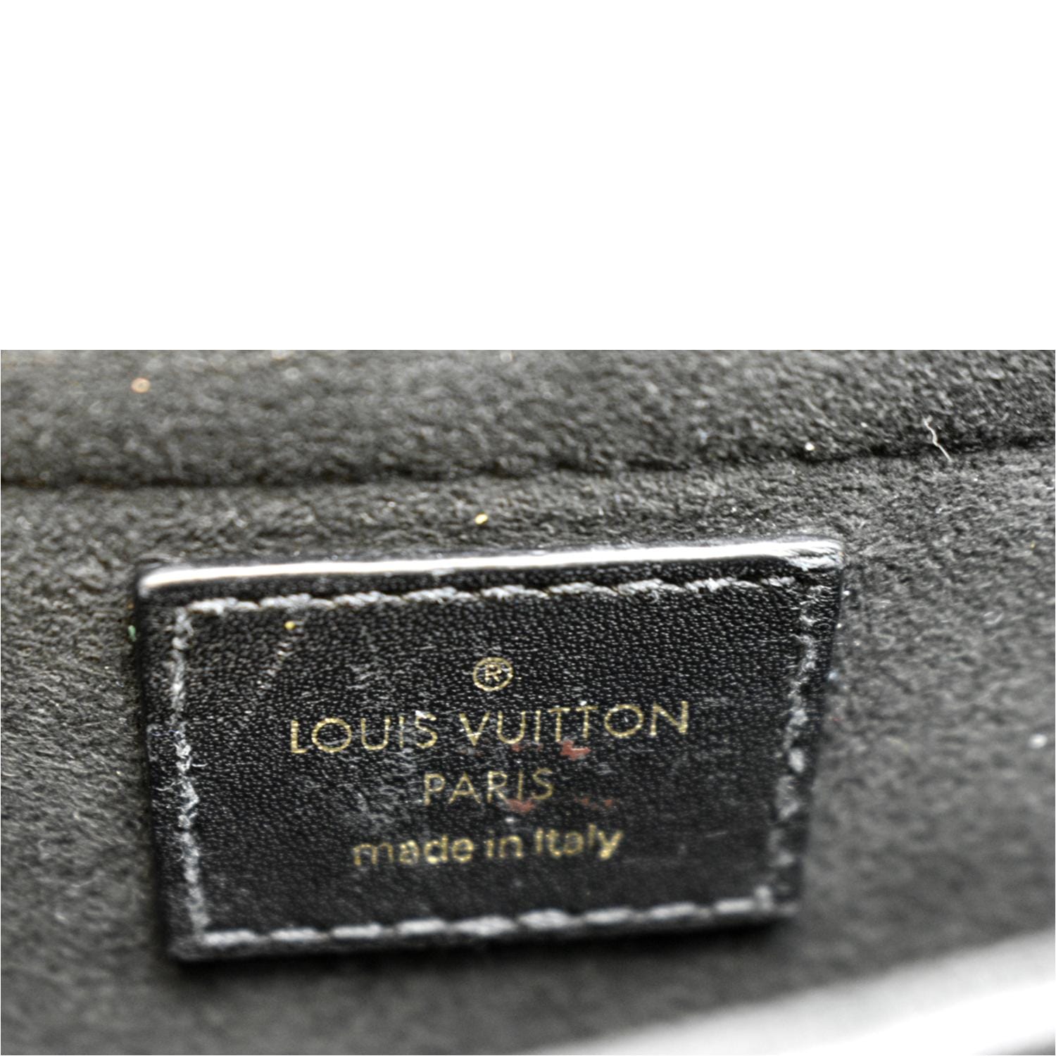 LOUIS VUITTON Calfskin LV New Wave Chain Bag Black 1224219