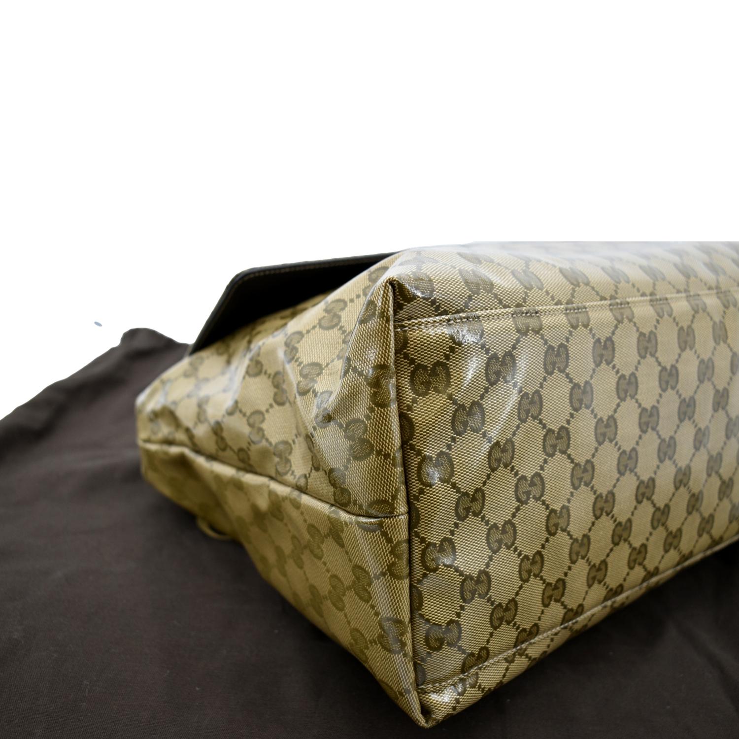 Gucci Vintage Beige GG Supreme Coated Canvas Tote Bag
